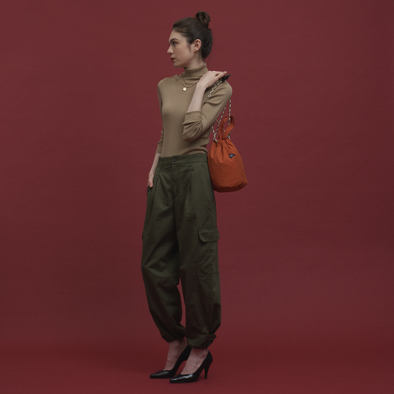 natalie ナタリー ハンドバッグ 巾着 erieworks エリーワークス